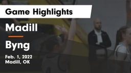 Madill  vs Byng  Game Highlights - Feb. 1, 2022