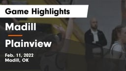 Madill  vs Plainview  Game Highlights - Feb. 11, 2022