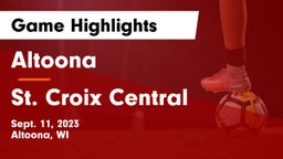 Altoona  vs St. Croix Central  Game Highlights - Sept. 11, 2023