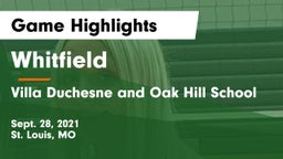Whitfield  vs Villa Duchesne and Oak Hill School Game Highlights - Sept. 28, 2021