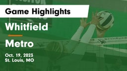 Whitfield  vs Metro  Game Highlights - Oct. 19, 2023