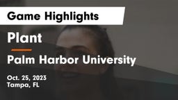 Plant  vs Palm Harbor University  Game Highlights - Oct. 25, 2023