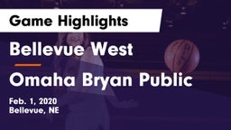 Bellevue West  vs Omaha Bryan Public  Game Highlights - Feb. 1, 2020
