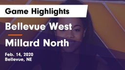 Bellevue West  vs Millard North   Game Highlights - Feb. 14, 2020