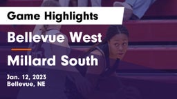 Bellevue West  vs Millard South  Game Highlights - Jan. 12, 2023