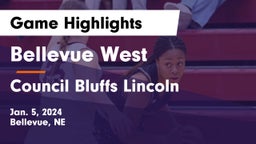 Bellevue West  vs Council Bluffs Lincoln  Game Highlights - Jan. 5, 2024