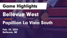 Bellevue West  vs Papillion La Vista South  Game Highlights - Feb. 29, 2024