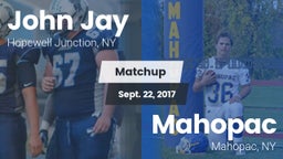 Matchup: John Jay  vs. Mahopac  2017
