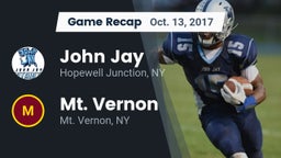 Recap: John Jay  vs. Mt. Vernon  2017