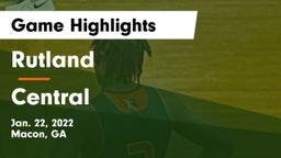 Rutland  vs Central  Game Highlights - Jan. 22, 2022