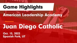 American Leadership Academy  vs Juan Diego Catholic  Game Highlights - Oct. 13, 2022