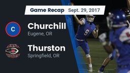 Recap: Churchill  vs. Thurston  2017