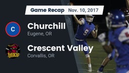 Recap: Churchill  vs. Crescent Valley  2017