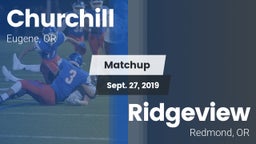 Matchup: Churchill High vs. Ridgeview  2019