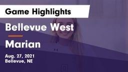 Bellevue West  vs Marian  Game Highlights - Aug. 27, 2021