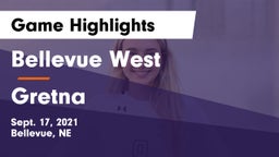 Bellevue West  vs Gretna Game Highlights - Sept. 17, 2021