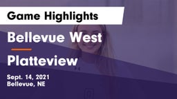 Bellevue West  vs Platteview  Game Highlights - Sept. 14, 2021
