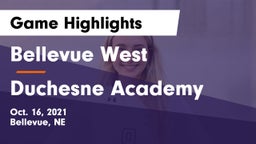 Bellevue West  vs Duchesne Academy Game Highlights - Oct. 16, 2021