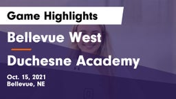 Bellevue West  vs Duchesne Academy Game Highlights - Oct. 15, 2021