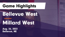 Bellevue West  vs Millard West  Game Highlights - Aug. 26, 2022