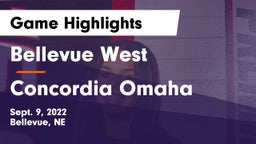 Bellevue West  vs Concordia Omaha Game Highlights - Sept. 9, 2022