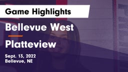 Bellevue West  vs Platteview  Game Highlights - Sept. 13, 2022