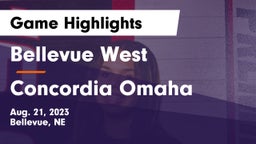 Bellevue West  vs Concordia Omaha Game Highlights - Aug. 21, 2023