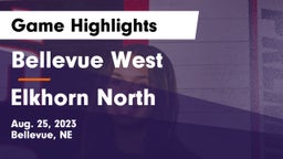 Bellevue West  vs Elkhorn North  Game Highlights - Aug. 25, 2023