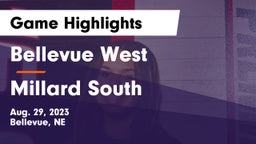 Bellevue West  vs Millard South  Game Highlights - Aug. 29, 2023
