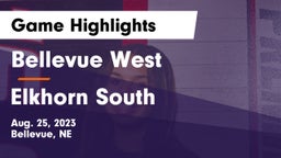 Bellevue West  vs Elkhorn South  Game Highlights - Aug. 25, 2023