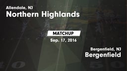 Matchup: Northern Highlands vs. Bergenfield  2016