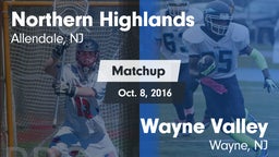 Matchup: Northern Highlands vs. Wayne Valley  2016