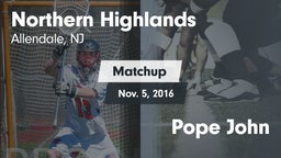 Matchup: Northern Highlands vs. Pope John 2016