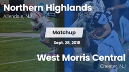Matchup: Northern Highlands vs. West Morris Central  2018