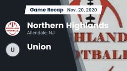 Recap: Northern Highlands  vs. Union 2020