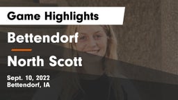 Bettendorf  vs North Scott  Game Highlights - Sept. 10, 2022