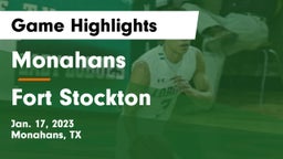 Monahans  vs Fort Stockton  Game Highlights - Jan. 17, 2023