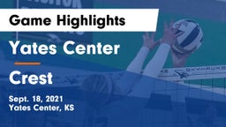 Yates Center  vs Crest  Game Highlights - Sept. 18, 2021