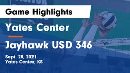 Yates Center  vs Jayhawk USD 346 Game Highlights - Sept. 28, 2021