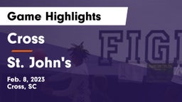 Cross  vs St. John's  Game Highlights - Feb. 8, 2023