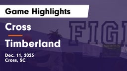 Cross  vs Timberland  Game Highlights - Dec. 11, 2023