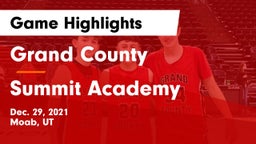 Grand County  vs Summit Academy  Game Highlights - Dec. 29, 2021