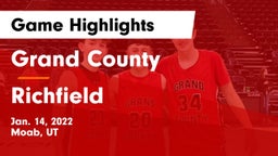 Grand County  vs Richfield  Game Highlights - Jan. 14, 2022