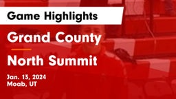 Grand County  vs North Summit  Game Highlights - Jan. 13, 2024