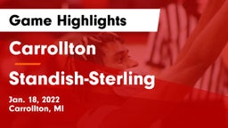 Carrollton  vs Standish-Sterling  Game Highlights - Jan. 18, 2022