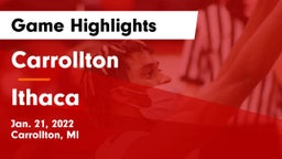 Carrollton  vs Ithaca  Game Highlights - Jan. 21, 2022