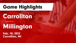 Carrollton  vs Millington  Game Highlights - Feb. 18, 2022