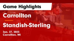 Carrollton  vs Standish-Sterling  Game Highlights - Jan. 27, 2023