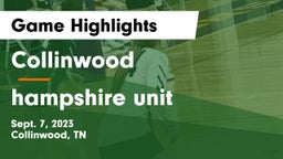 Collinwood  vs hampshire unit Game Highlights - Sept. 7, 2023