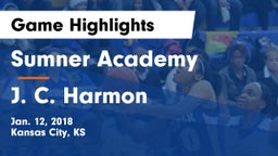 Sumner Academy  vs J. C. Harmon  Game Highlights - Jan. 12, 2018